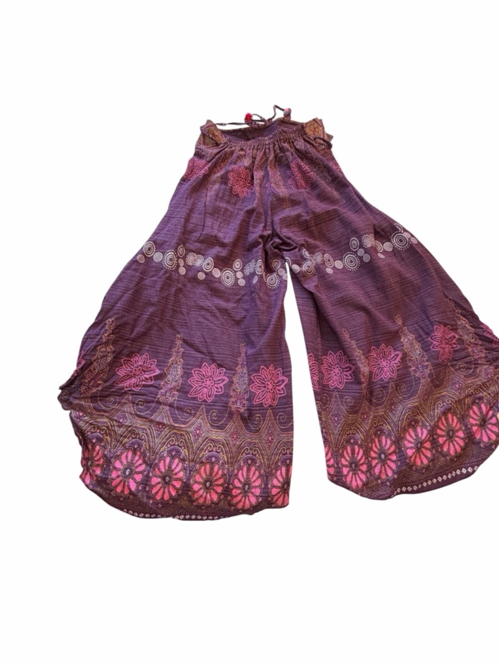 Bohemian-Style Thai Harem Purple Pants-Size XS-NWT - Picture 2 of 10